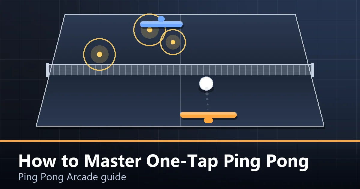 A one-button ping pong game with the timing ring about to reach the paddle