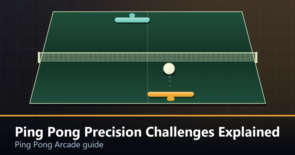 A ping pong table marked with corner scoring zones and a target ring on the far half